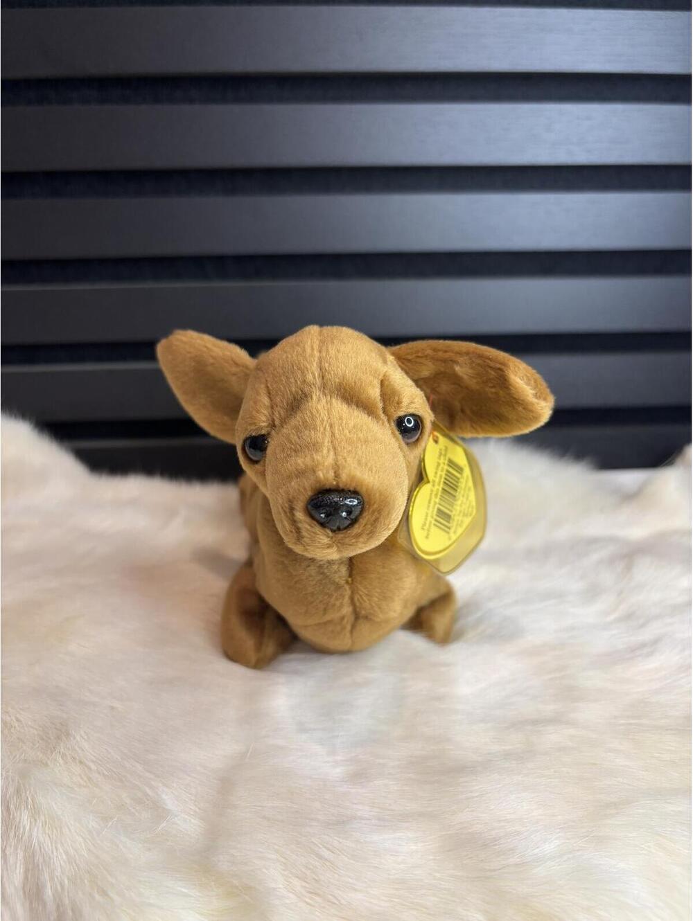 Ty Brown Dachshund Plush Stuffed Animal